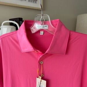 Peter Millar Pink Performance Polo Shirt